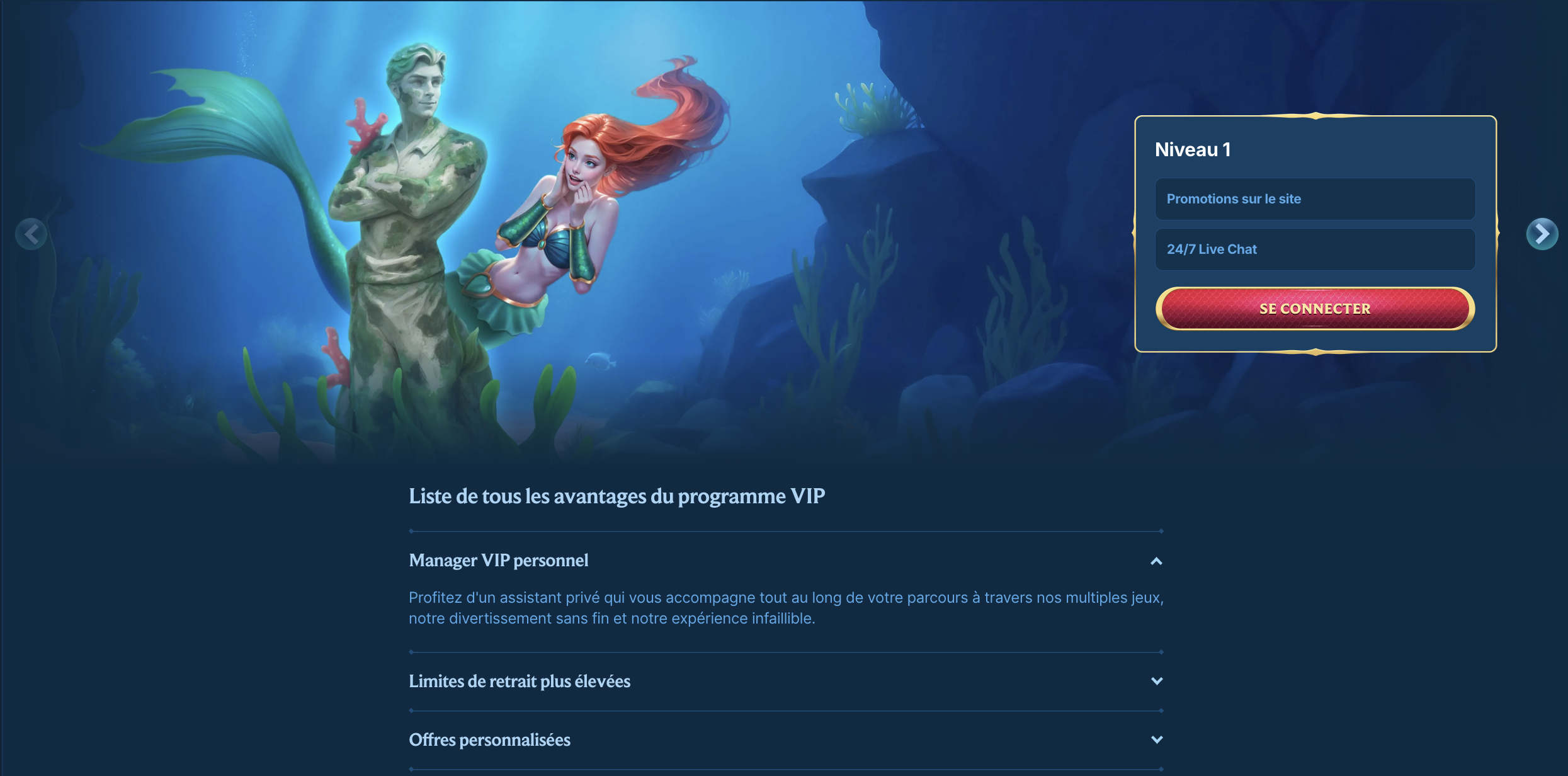aquawin casino france programme VIP